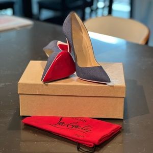 Christian Louboutin So Kate 120 denim heel 👠